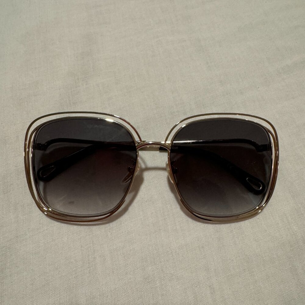 Chlo Oversized Gradient Sunglasses Ch00777sk 001 - image 2